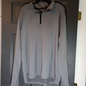 Boombah 1/4 Zip  Athletic Fit  Performance Apparel Pullover Sweater Heather Grey